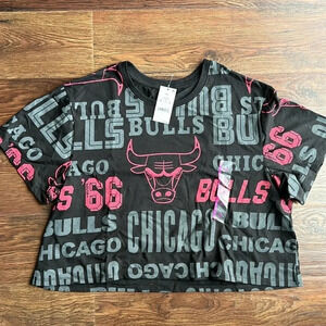 NWT Chicago Bulls Crop Top | Chicago Bulls Basketball | Chicago Bull Shirt